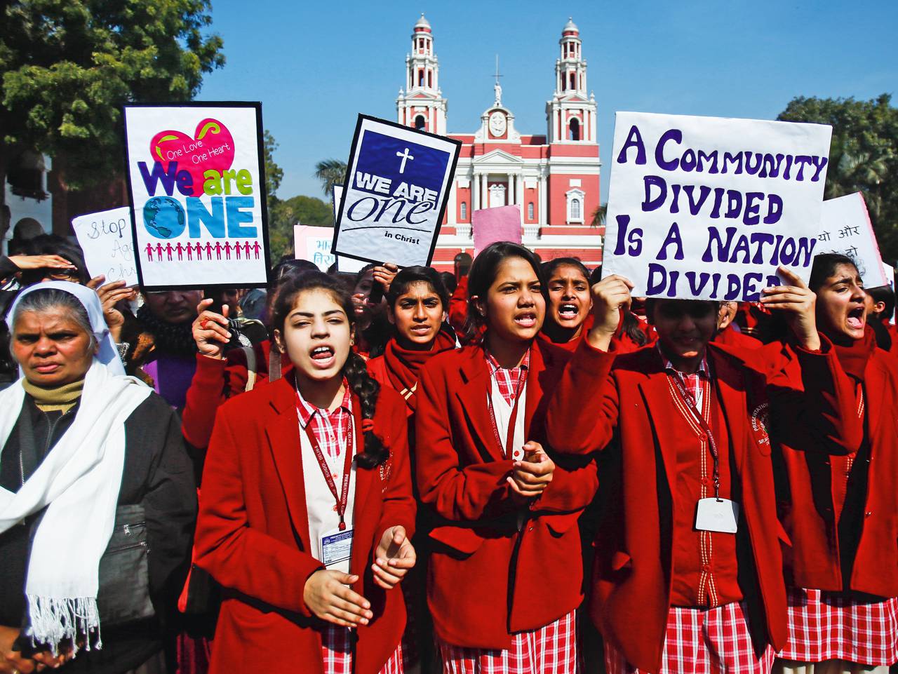 Against discrimination. India Christian. Anti Christianity.